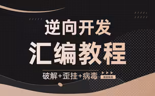 这可能是全网唯一针对逆向开发的汇编实战教程了，带你了解破解、歪挂、病毒的技术是如何实现的，趁视频没被下架，赶紧收藏！