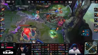 T1 vs blg小K塔姆把宙斯吐对面泉水太搞笑了～