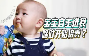 啥时可以开始培养宝宝自主吃饭？