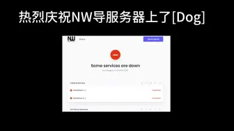 热烈庆祝NW导服务器上了