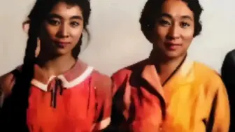 60年代，林立衡与母亲的合影，母女俩长得很像