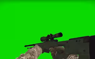 【绿幕素材】狙击枪 AWP，第一人称视角射击，武器枪械爆炸系列特效素材，无水印，可下载！