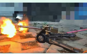 放鞭炮的大炮模型火炮模型榴弹炮