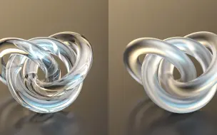 c4d2023光滑玻璃和毛玻璃材质的制作教程(c4d默认渲染器)