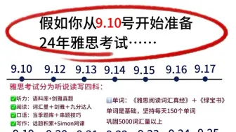 【雅思8.0】当你从9月10号备考雅思……一个简单、粗暴，但可以雅思上7.0的实用方法！！！