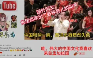 中国唢呐一响，西洋乐器黯然失色，外国网友惊讶他居然吹出各种鸟叫声！