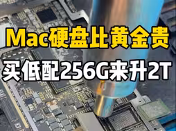 Mac电脑硬盘比黄金贵，原配2T就要6000元，粉丝看了叶师傅视频，特意买了低配256G硬盘，第一天晚上收到，第二天就拿来扩容2T，省级几千块，性价比拉满！