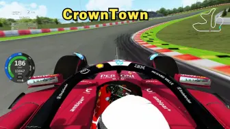 法拉利SF-25测试圈 神力科莎Crowntown赛道