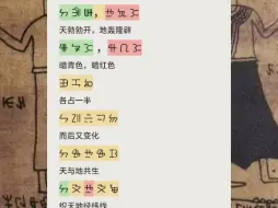 彝文古籍中对清浊二气的记载。