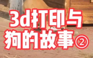 3d打印与狗的故事②；陌生人的东西不要吃这狗不知道吗？