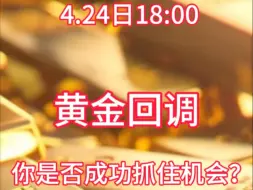 黄金回调是倒车接人？