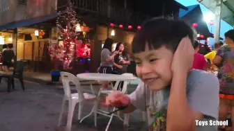 (油管搬运 非商用) 马来西亚-东马 百年古镇新尧湾 小镇夜市