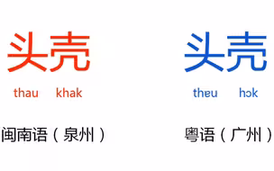 闽客粤三大方言对比